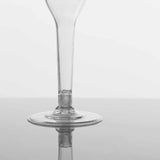 12 Pack | 6oz Clear Plastic Champagne Flutes Disposable Flared Design Detachable Base