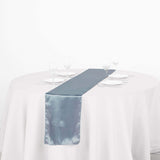 12"x108" Dusty Blue Satin Table Runner