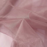 54inch x 10yard | Dusty Rose Solid Sheer Chiffon Fabric Bolt, DIY Voile Drapery Fabric