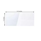 2 Pack | 32x11inch Clear Acrylic DIY Sign Board Plexiglass Sheets, Rectangular Side Plates