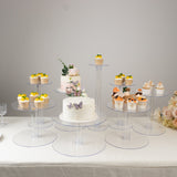 8-Tier Clear Acrylic Cake Stand Set, Cupcake Holder Dessert Pedestals