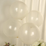 10 Pack Clear Biodegradable Balloons, 18" Thickened Extra Strong Eco-friendly Latex Helium Party