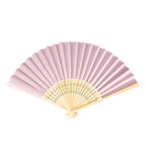 5 Pack Pink Asian Silk Folding Fans Party Favors, Oriental Folding Fan Favors#whtbkgd