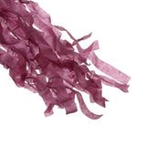 12 Pack | Pre-Tied Eggplant Tissue Paper Tassel Garland With String, Hanging Fringe Party Streamer Backdrop Decor