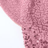 120" Pink Premium Sequin Round Tablecloth