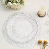 10 Pack | 13inch Metallic Silver Sequin Mesh Table Placemats