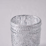 6 Pack | Silver Mercury Glass Primrose Candle Holders, Votive Tealight Holders