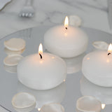 12 Pack 3inch White Floating Candles, Unscented Dripless Wax Discs for Centerpieces