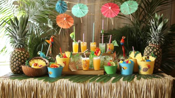 tropical theme party- drinks