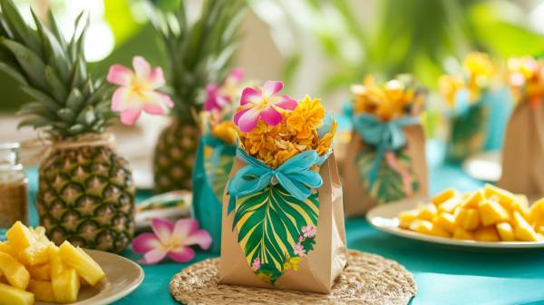 tropical theme party- favors