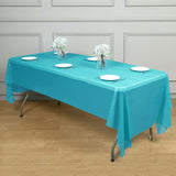 5 Pack Turquoise Rectangle Plastic Table Covers