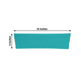 5pc x Chair Sash Spandex - Turquoise