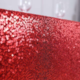 90x156" Red Premium Sequin Rectangle Tablecloth