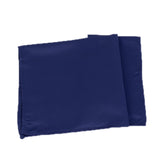 5 Pack Lamour Satin 20"x20" Napkins Navy Blue - Soft Matte Finish Dinner Napkins