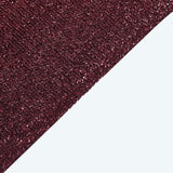 7.5ft Burgundy Metallic Shimmer Tinsel Spandex Round Backdrop, 2-Sided Wedding Arch Cover