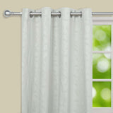 42-126inch Adjustable Curtain Rod Set, Silver, Round Finials