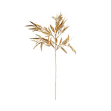 2 Pack | 33inch Shiny Metallic Gold Artificial Bamboo Leaf Branches