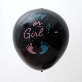 24inch Gender Reveal Blue Confetti Filled Boy Or Girl Print Latex Balloon