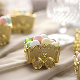 12 Pack | Gold Chariot Party Favor Gift Boxes, Candy Treat Containers