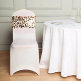 5 pack | Gold | Big Payette Sequin Round Chair Sashes