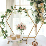 24inch Gold Metal Hexagon Self Standing Flower Balloon Frame Wedding Arch