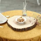 Centerpiece Poplar Wood Slab, Rustic Wood Slices 18Inch Dia Natural Color