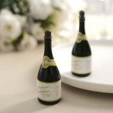 24 Pack | Mini 4Inch Champagne Bottle Event Favor Bubbles, Wedding Shower Bubbles
