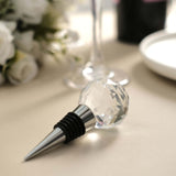 Crystal Glass Ball Metal Wine Bottle Stopper Plug Party Favor Gift Box