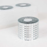 3 Pack Silver Self-Adhesive Glass Mirrors Mosaic Rolls, 9ft Mini Square Real Glass Mirror Tiles