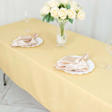 60"x102" Champagne Premium Polyester Rectangular Tablecloth - 220GSM