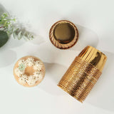 50 Pack Metallic Gold Foil Baking Cake Cups, 3oz Dessert Muffin Cupcake Liners