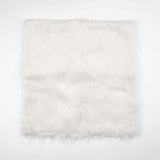 2 Pack | 18Inch White Faux Fur Sheepskin Throw Pillow Cases, Square Pillow Covers#whtbkgd