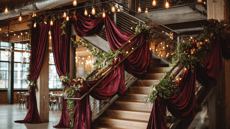 Velvet Garland Drapings Decoration