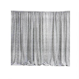 20ftx10ft Silver Metallic Shimmer Tinsel Event Background Drapery Panel, Photo Backdrop Curtain