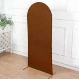 5ft Cinnamon Brown Spandex Fitted Wedding Arch Cover