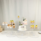 8-Tier Clear Acrylic Cake Stand Set, Cupcake Holder Dessert Pedestals