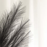 3 Stems | 44inch Black Artificial Pampas Grass Plant Sprays, Faux Branches Vase Flower Arrangement