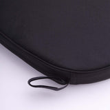 2inch Thick Black Chiavari Chair Pad, Memory Foam Seat Cushion With Ties and Removable Cover