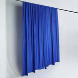 2 Pack Royal Blue Scuba Polyester Curtain Panel Durable Flame Resistant Backdrops Wrinkle