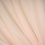 Blush/Rose Gold Fire Retardant Sheer Organza Premium Curtain Panel Backdrops With Rod Pockets