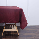 Burgundy Polyester Square Tablecloth 70"x70"