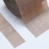 5 inch x 10 Yards Yards Shiny Champagne Diamond Rhinestone Ribbon Wrap Roll, DIY Craft Decor