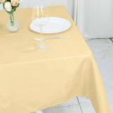 54"x54" Champagne Premium Polyester Square Tablecloth - 220GSM