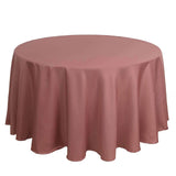 108" Cinnamon Rose Polyester Round Tablecloth