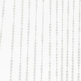 Acrylic Crystal Beaded Curtain with Fabric Rod Pocket, 43 Strands Room Divider Clear Diamond#whtbkgd