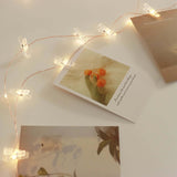 32ft Warm White 100 LED Clear Photo Clip Fairy String Light Garland