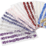 Ivory Self Adhesive Pearl Rhinestone Stickers, DIY Craft Peel & Stick Gem Stickers