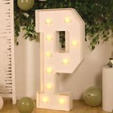 4ft White Large Marquee Light Up Letter P Mosaic Balloon Frame Pre-Cut Foam Board 10 Warm White