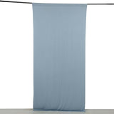 Dusty Blue 4-Way Stretch Spandex Photography Backdrop Curtain with Rod Pockets, Drapery