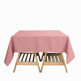 Dusty Rose Polyester Square Tablecloth 70"x70"